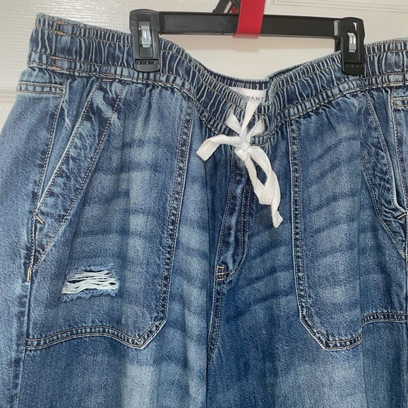 Lane Bryant Blue Relaxed Jeans with Elastic Waistband - Picture 2 of 11